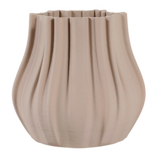 Sley 3D Vase, Cream