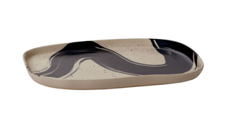 Black Swirl Line Tray
