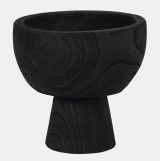 Pedestal Wood Bowl