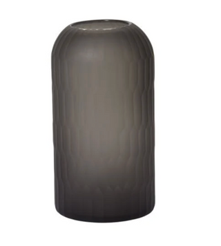Smoky Dome Glass Vase