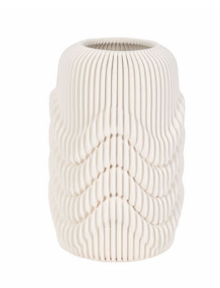 White 3D Porcelain Vase