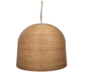 35" Rattan Pendant Light