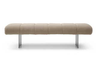 Elena  Beige Boucle Bench