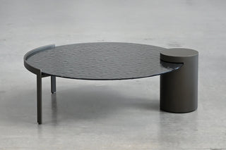 Bronze Metal And Glass Coffee Table