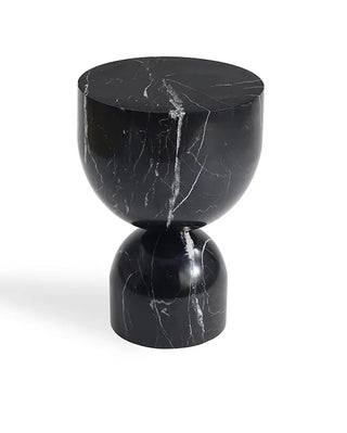 Black Marble Low End Table