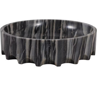 Carved Marble Tray Black